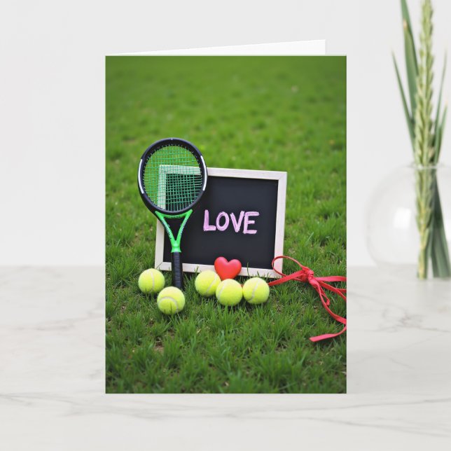Carte Scène de Tennis Amour (Devant)