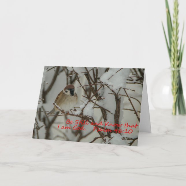 Carte Scène des neiges et Écriture (Devant)