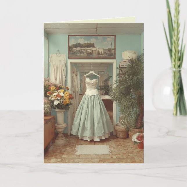 Carte Scène d'intérieur de boutique de robe de mariée vi (Devant)