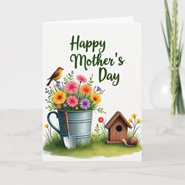 Carte Scène du arrosoir fleuri (Devant)