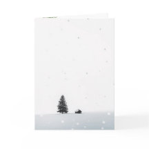 Scène hivernale de Noël minimaliste