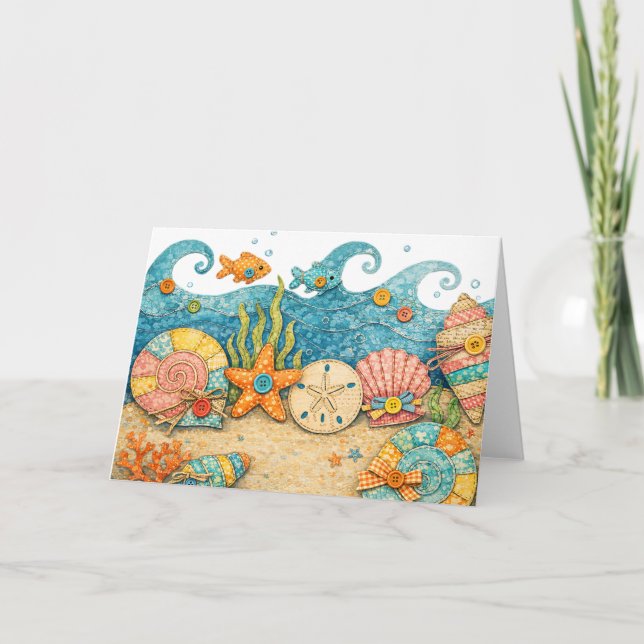Carte Scène océanique sous-marine fantaisiste (Devant)