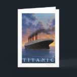 Carte Scène Titanic Ligne étoile blanche<br><div class="desc">Titanic Scene - White Star Line - LP Original Poster - a été créé en 2008.</div>