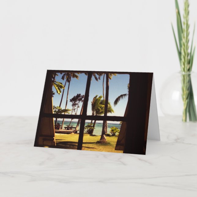 Carte Scène tropicale Fiji Beach gcna (Devant)