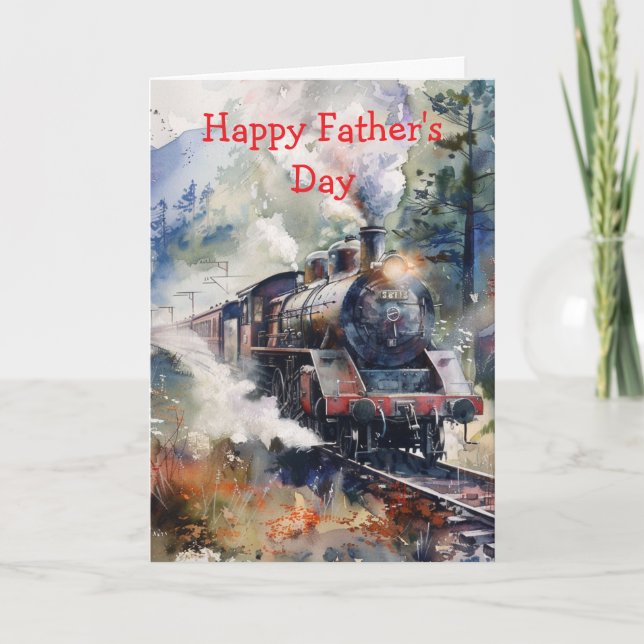 Carte Scenic Landscape with Train (Devant)