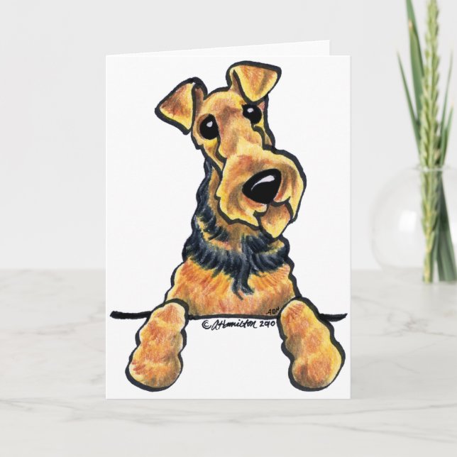 Carte Schéma Airedale Terrier (Devant)