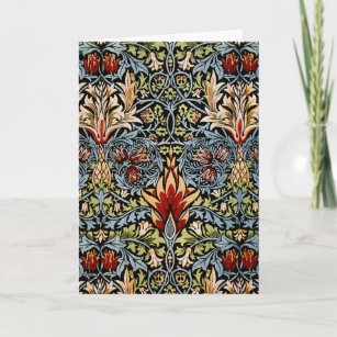 Carte Schéma floral William Morris Snakeshead