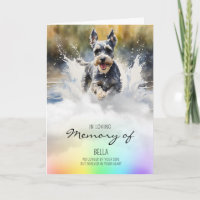Schnauzer aquarelle chien animal perte sympathie
