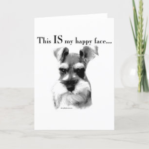 Carte Schnauzer Happy Face