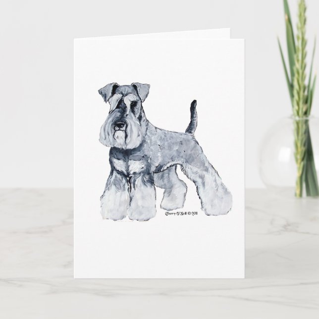 Carte Schnauzer miniature (Devant)