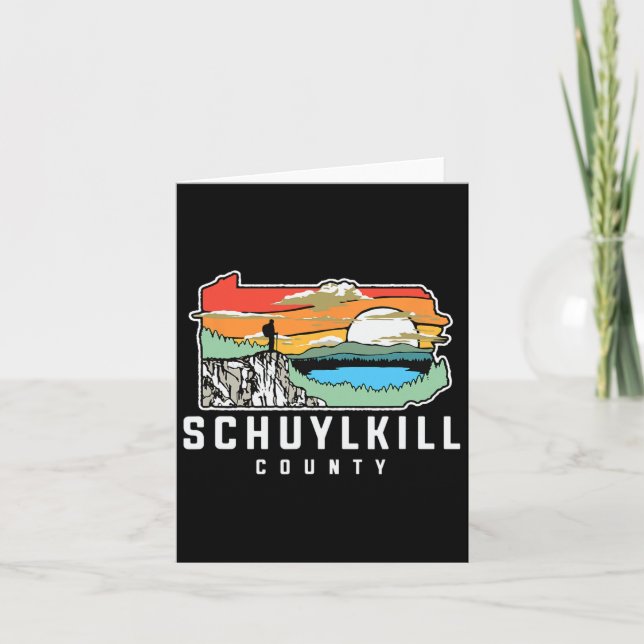 Carte Schuylkill Comté Pennsylvanie Nature Hiki extérieu (Devant)