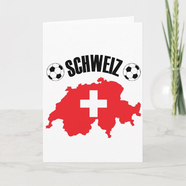Carte Schweiz Fussball Suisse (Devant)