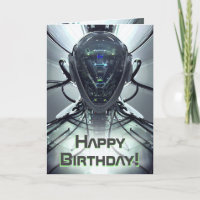 Sci-Fi Cyber Droid Fighter Pilot Anniversaire