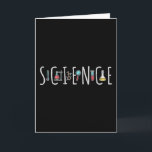 Carte Science<br><div class="desc">Un Design Scientifique Magnifique. Une parfaite correspondance pour chaque scientifique,  étudiant en sciences,  professeur de sciences et amoureux des sciences. Idée cadeau génial pour les hommes,  les femmes,  les ados et les enfants.</div>