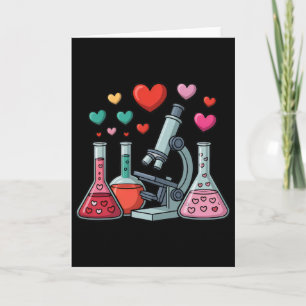 Carte Science Amour Cœurs Tige Enseignant Saint Valentin