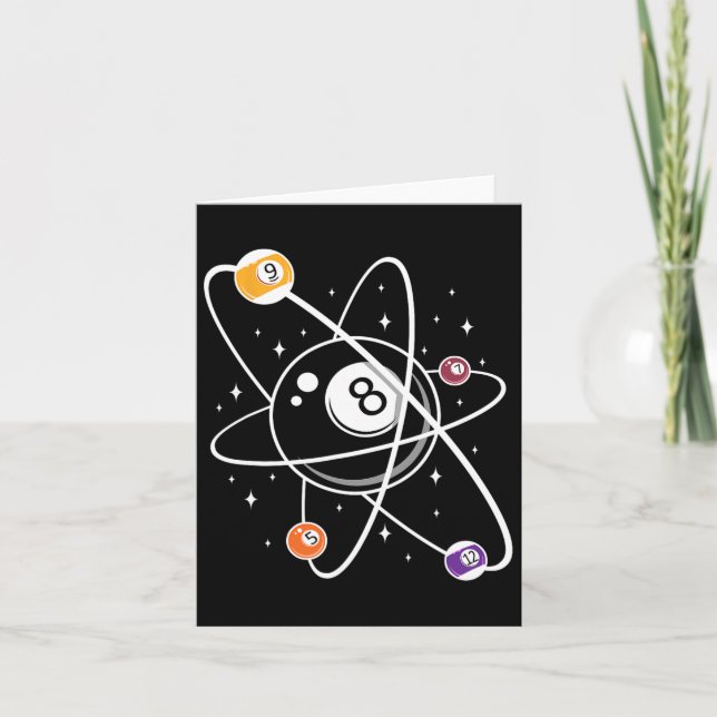 Carte Science Atom Pool Lover 8 - Billard (Devant)