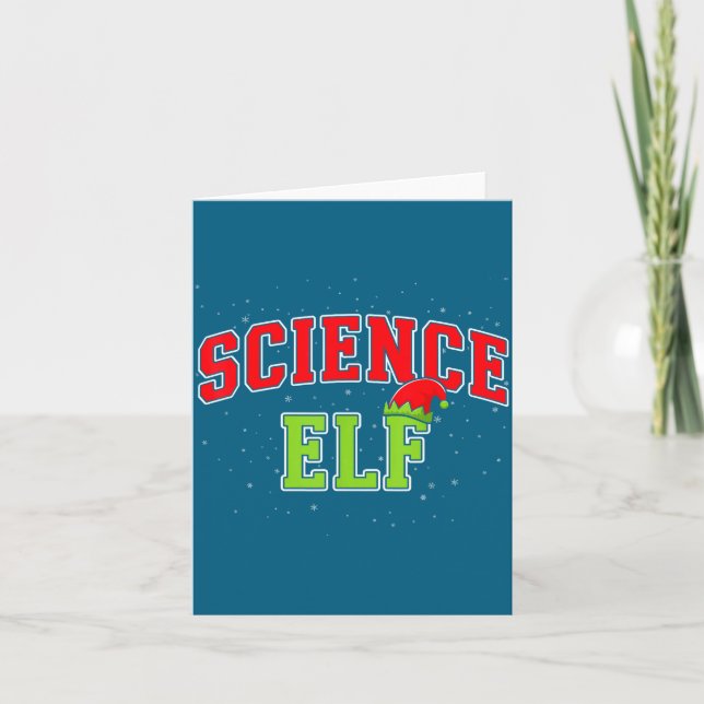 Carte Science Elf Christmas Family Matching Group Xmas S (Devant)