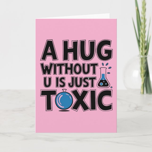 Carte Science nerd valentine scientifique étudiant en ch (Devant)