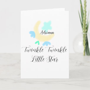 Carte scintille scintille petite étoile étoiles bleues l