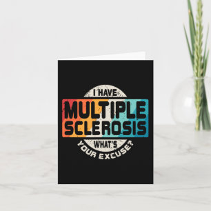 Carte Sclérose Ms Sensibilisation Amusants Cadeau