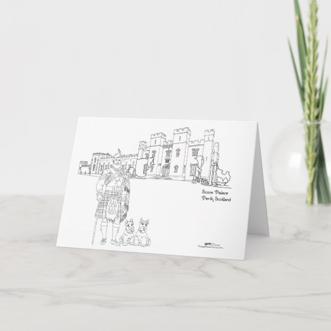 Carte Scone Palace, Perth, Ecosse (Devant)