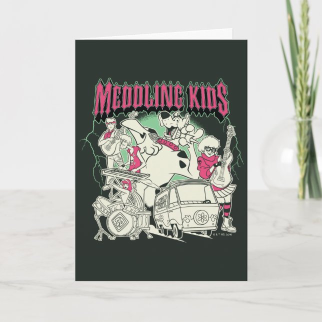 Carte Scooby-Doo et le groupe Gang Meddling Kids Punk (Devant)