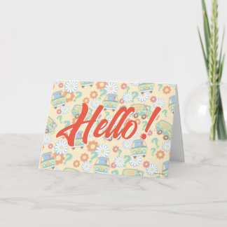 Carte Scooby-Doo Mystery Motif de fleurs