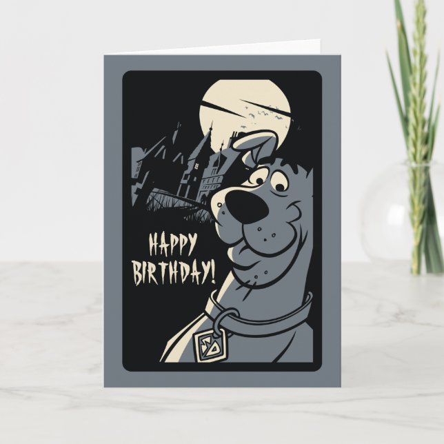 Carte Scooby-Doo Noir Haunted Mansion Graphisme (Devant)