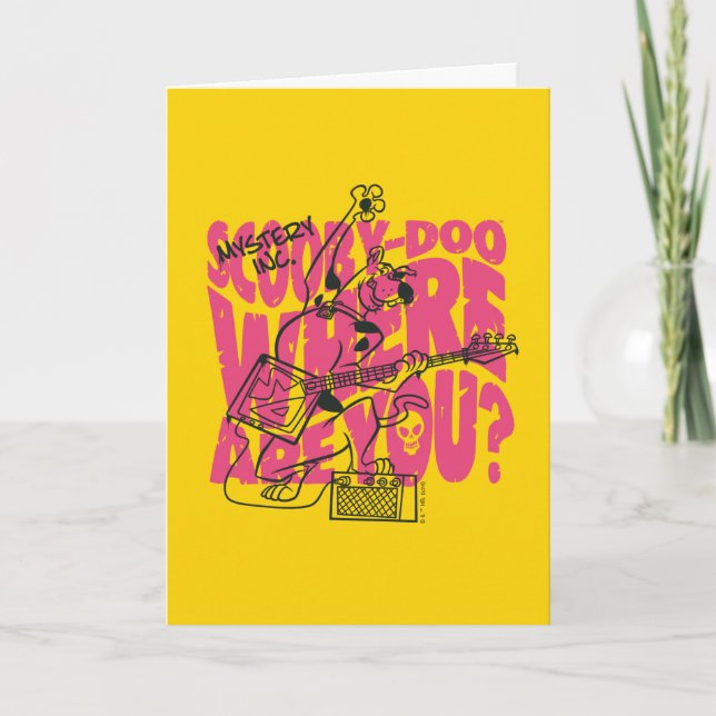 Carte Scooby Doo Où Es-Tu Punk Guitar Riff (Devant)
