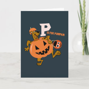 Carte Scooby-Doo   P pour Citrouille