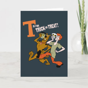 Carte Scooby-Doo   T pour Trick or Treat