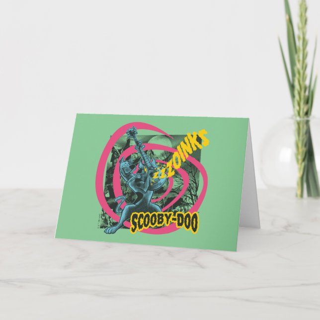 Carte Scooby-Doo Zoinks Punk Guitare Graphisme (Devant)