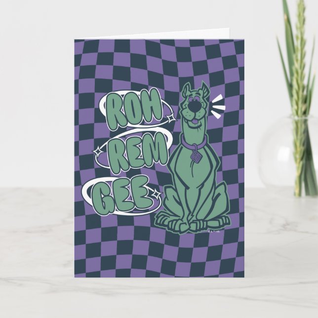 Carte Scooby rétro "OMG" (Devant)