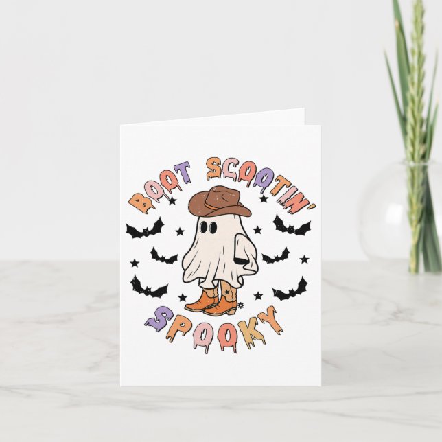 Carte Scoot de démarrage Éffrayant drôle Halloween Occid (Devant)