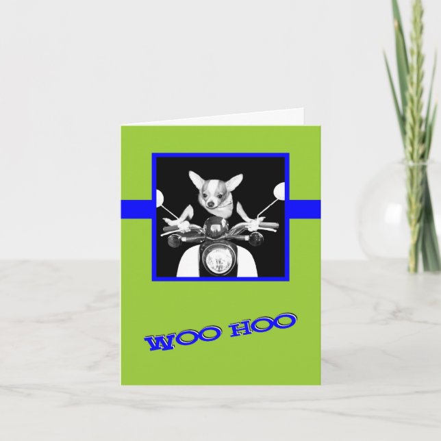 Carte Scooter Chihuahua (Devant)