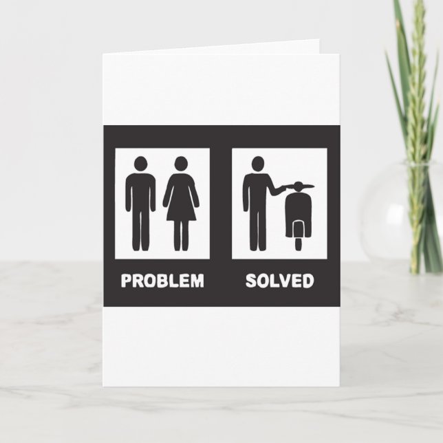 Carte Scooter drôle (Devant)