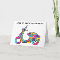 Scooter électrique couleur arc-en-ciel Anniversair