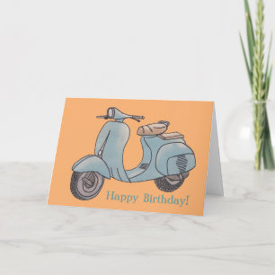 Carte Scooter Greeting Card