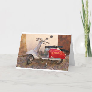 Carte Scooter Lambretta impressionnable