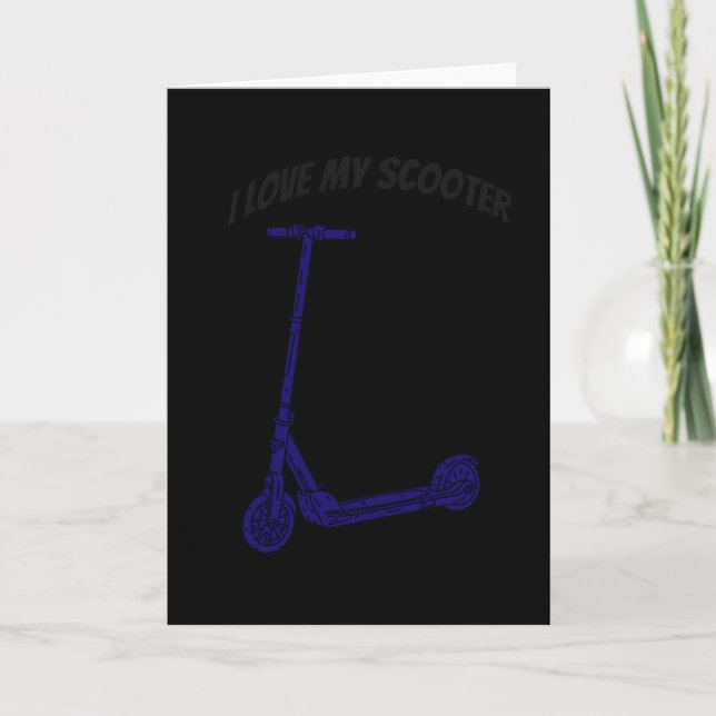 Carte Scooter Stunt Stunts Kick Scooter cadeau (Devant)