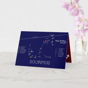 Carte Scorpie Constellation Zodiaque