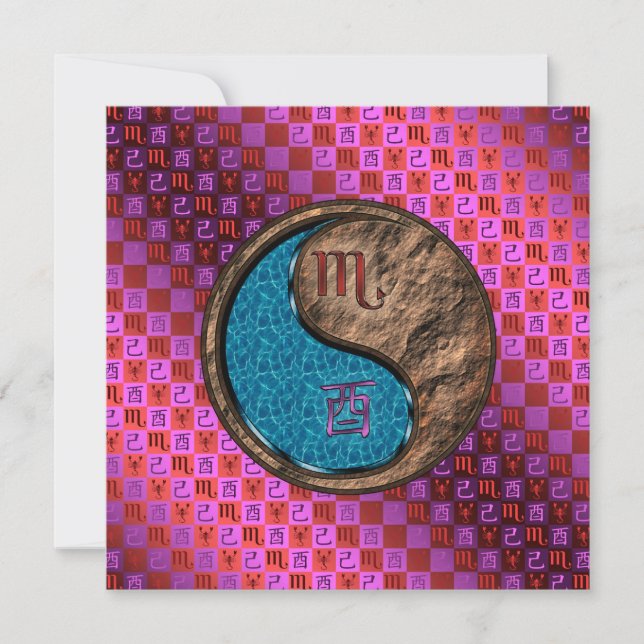 Carte Scorpio & Earth Rooster (Devant)