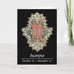 Carte Scorpio khamsa