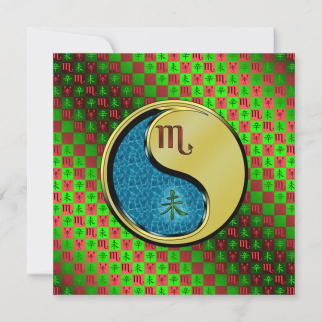 Carte Scorpion & Chèvre Métal (Devant)