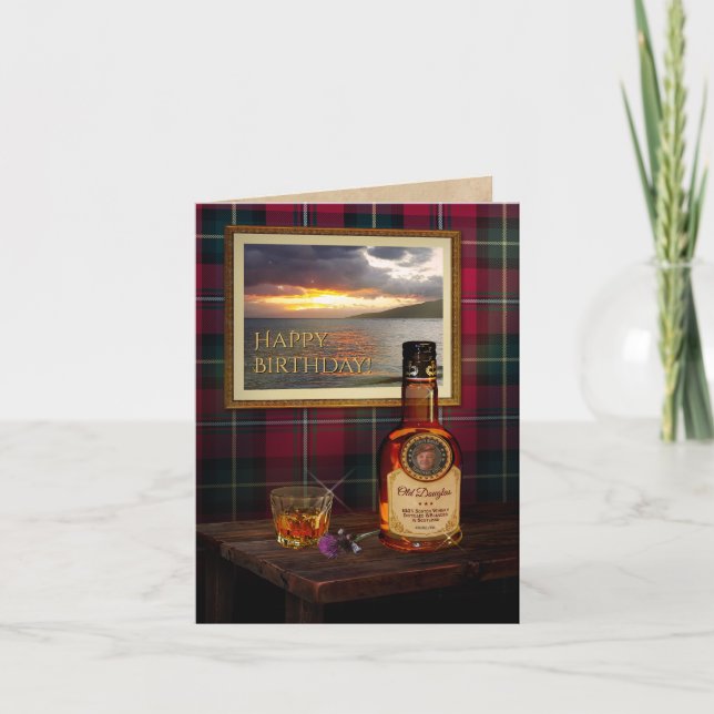 Carte Scotch Whisky Card avec votre texte et votre photo (Devant)