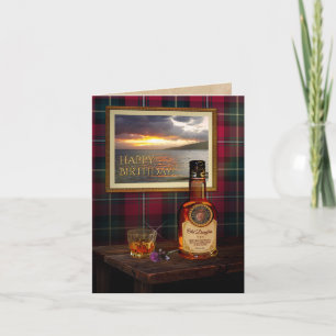 Carte Scotch Whisky Card avec votre texte et votre photo