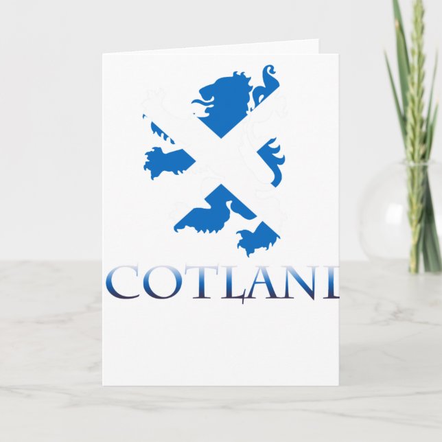 Carte SCOTLAND with lion  rampant (Devant)
