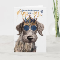 Scottish Deerhound Dog King pour jour drôle Annive