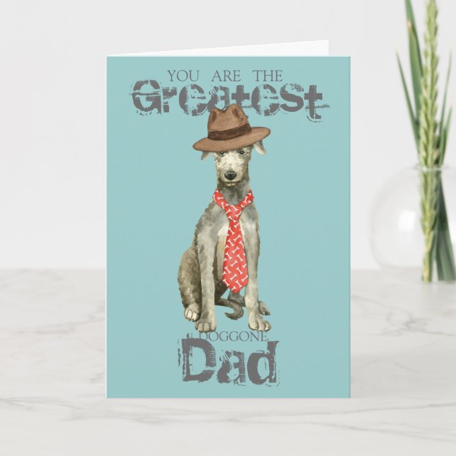 Carte Scottish Deerhound Papa (Devant)
