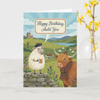 Carte Scottish Humour Auld Yin Illustration Birthday